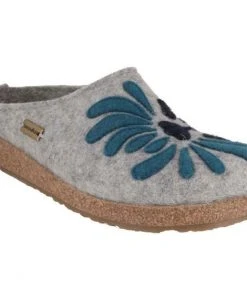 Vamosoutdoors Footwear Haflinger Clogs Blooming - Silver Grey