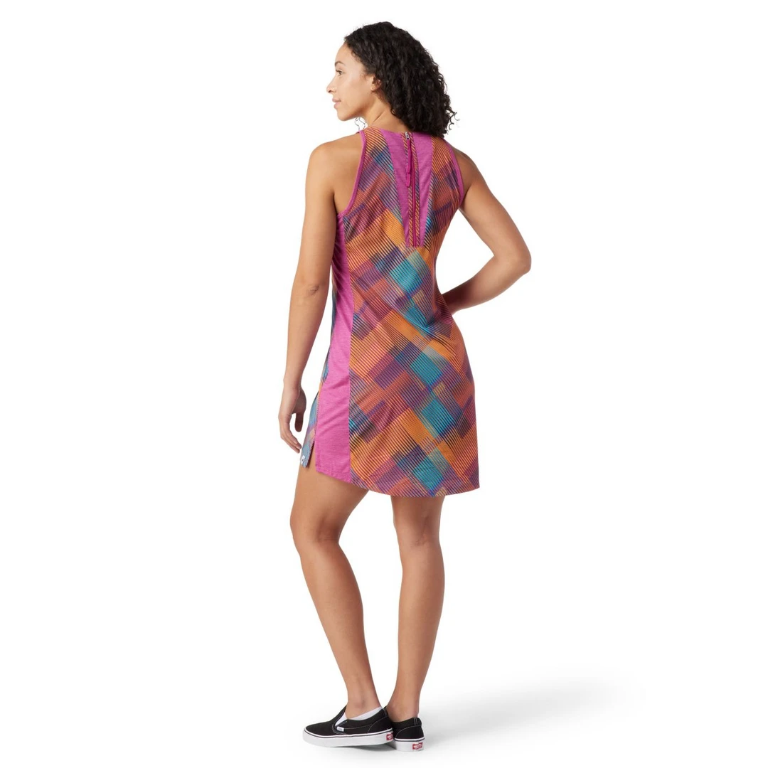 Smartwool W's Merino Sport Tank Dress - Festive Fuchsia Plaid WOMENS 2 Smartwool W's Merino Sport Tank Dress - Festive Fuchsia Plaid WOMENS